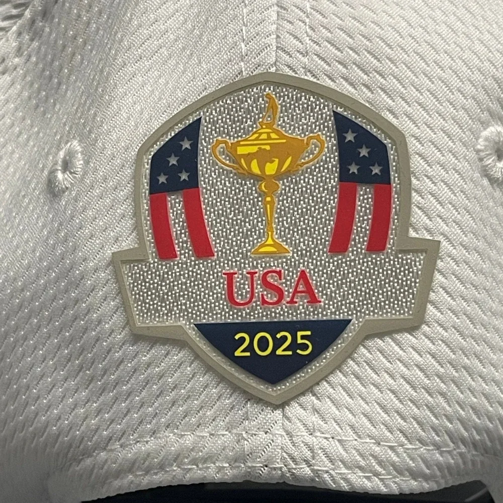 2025 Ryder Cup Hat Cap White Snapback A-Frame 9FORTY‎ New Era Bethpage Black Pin